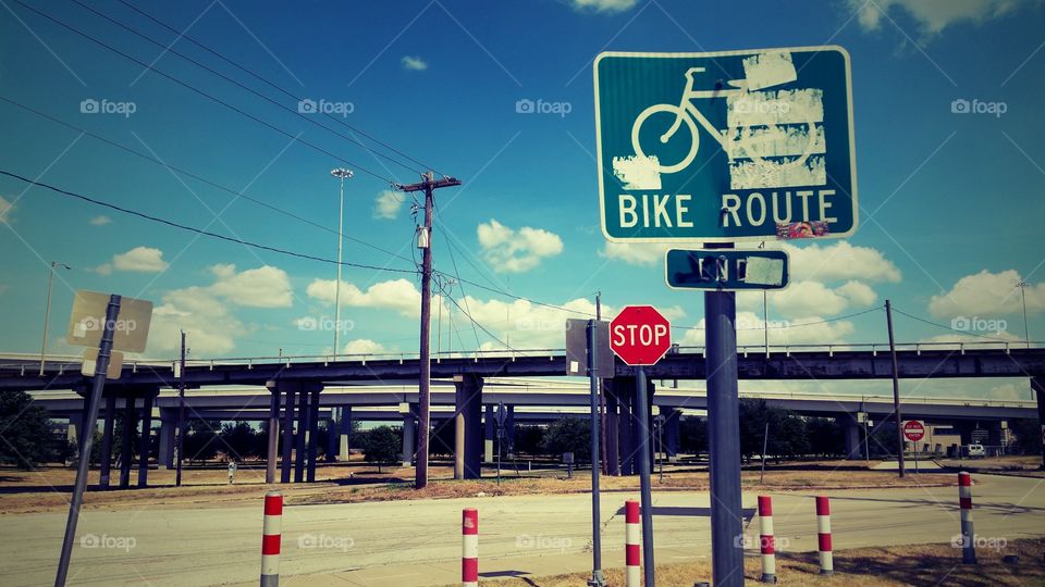 bike route end. bike route end