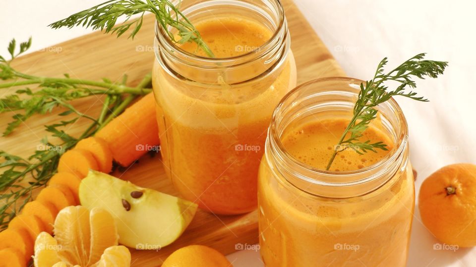 Carrot Apple orange juice