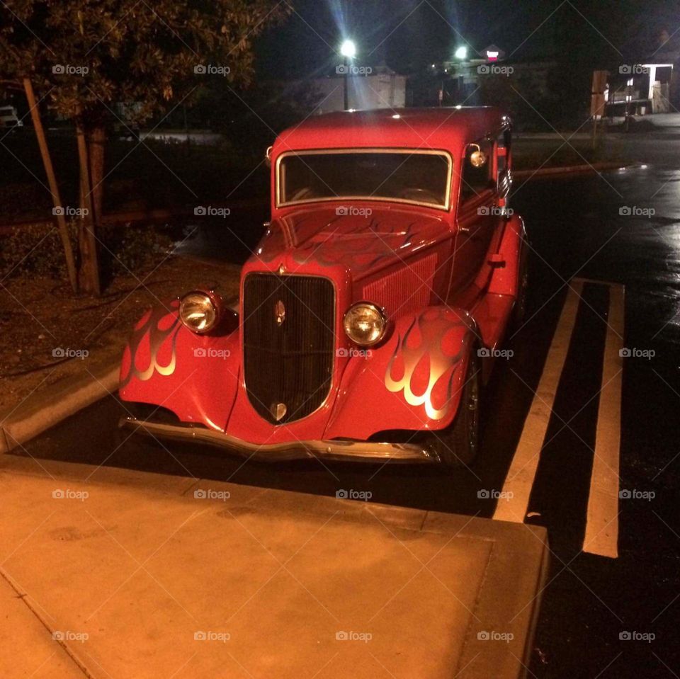 Antique hot rod