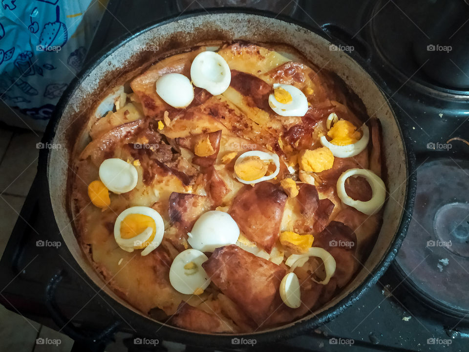 Sarma dish with eggs