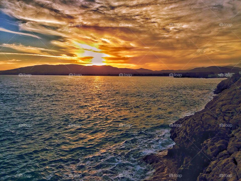 seaview from Rhodes island