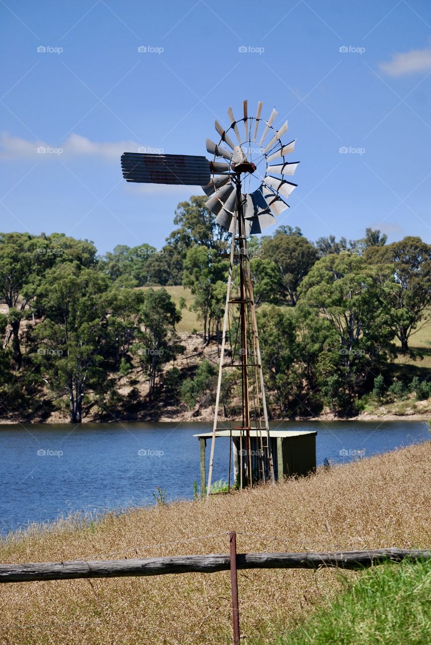 Country windmill in Victoria 