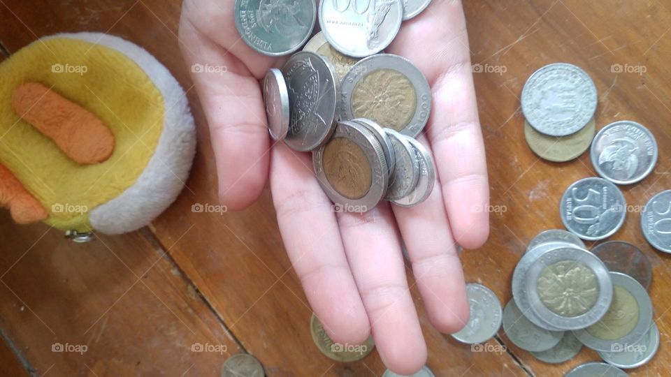 Old coins that are still in storage