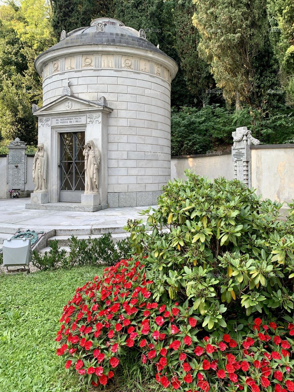 sepulchral mausoleum of Alessandro Volta in Camnago Volta, near the city of Como