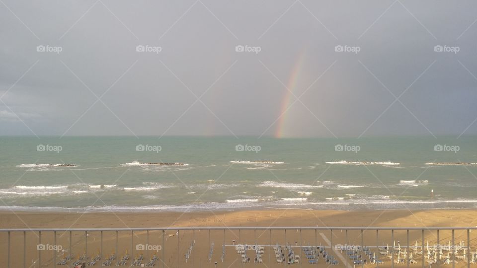 Rainbow ,Pescara,Adriatic Sea,Italy