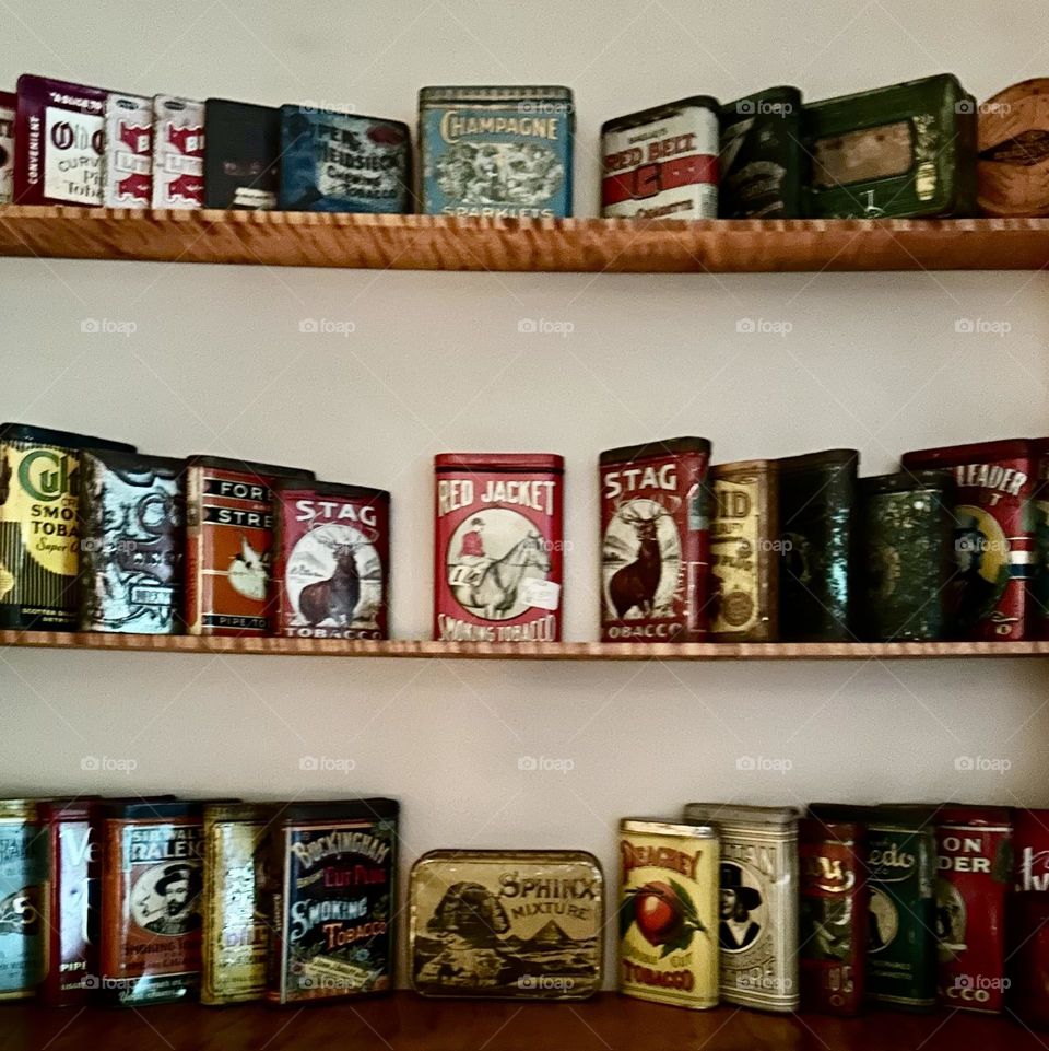 Tobacco Collection Antique Collector Tins