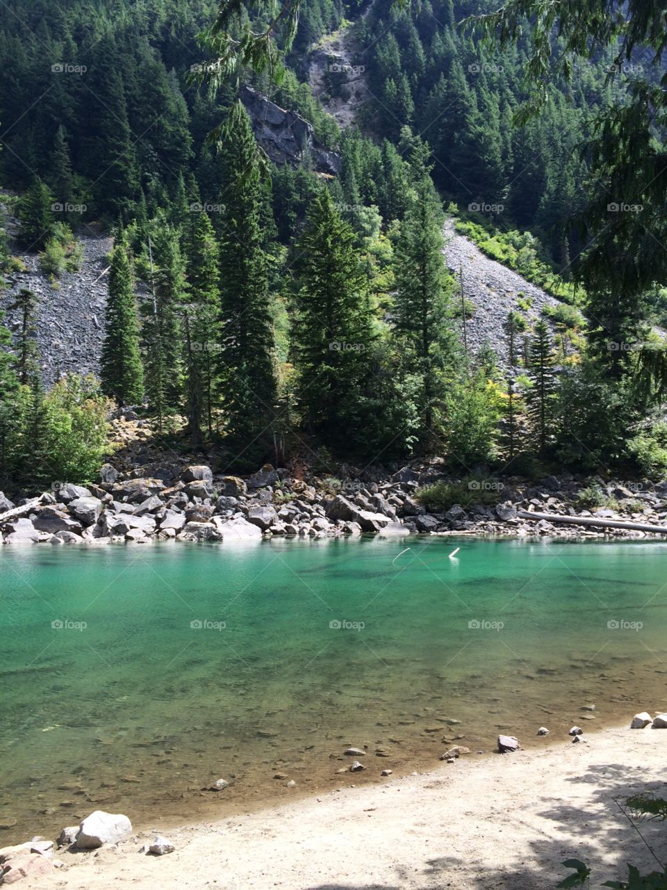 Turquoise lake