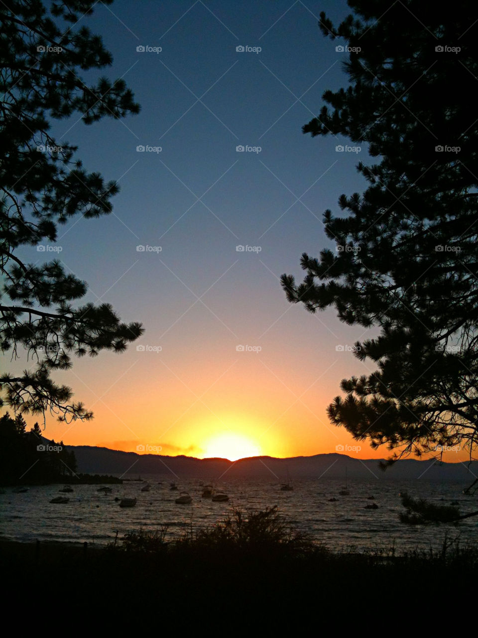 Sunset on Tahoe