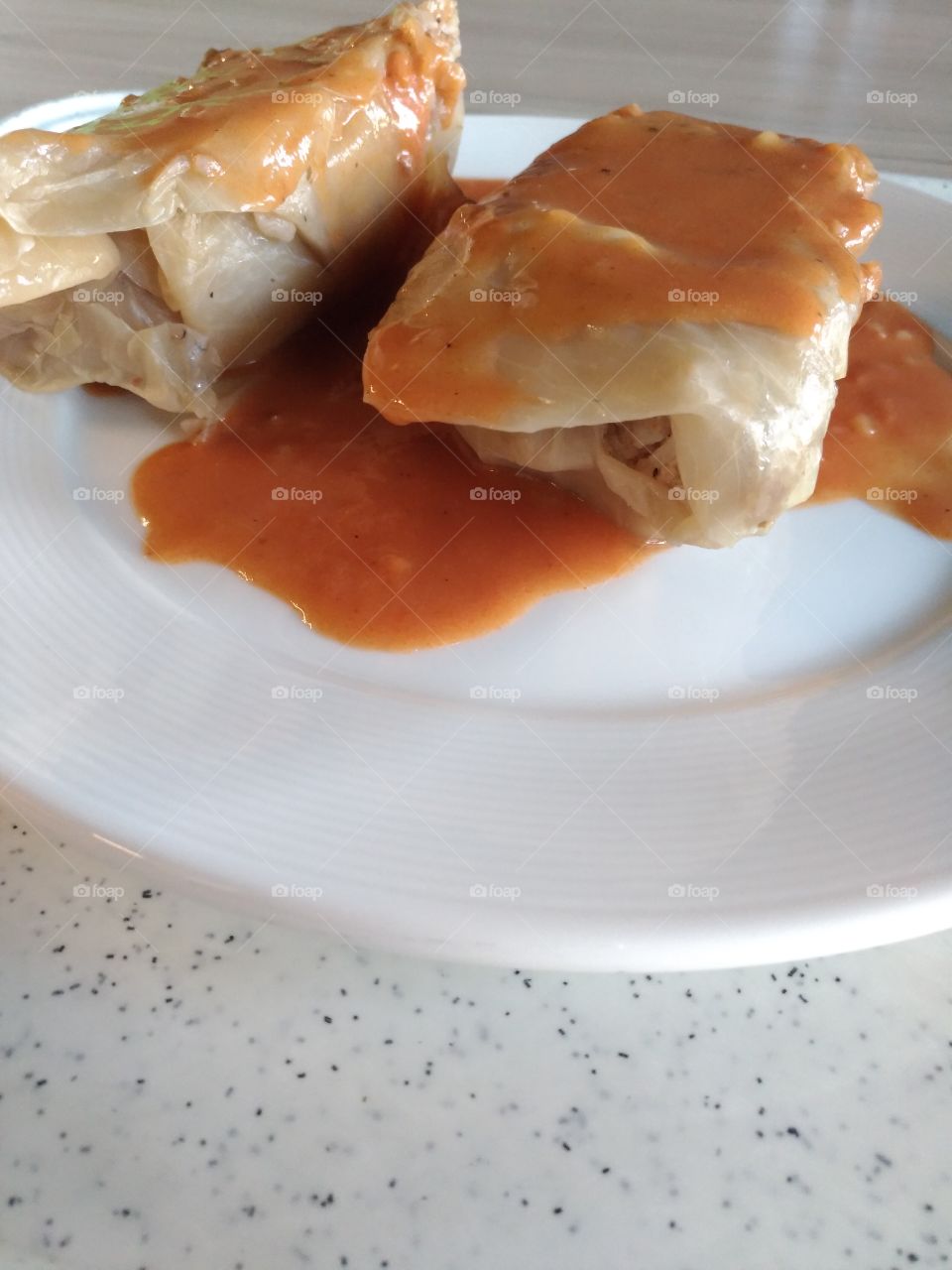 stuffed cabbage in sauce