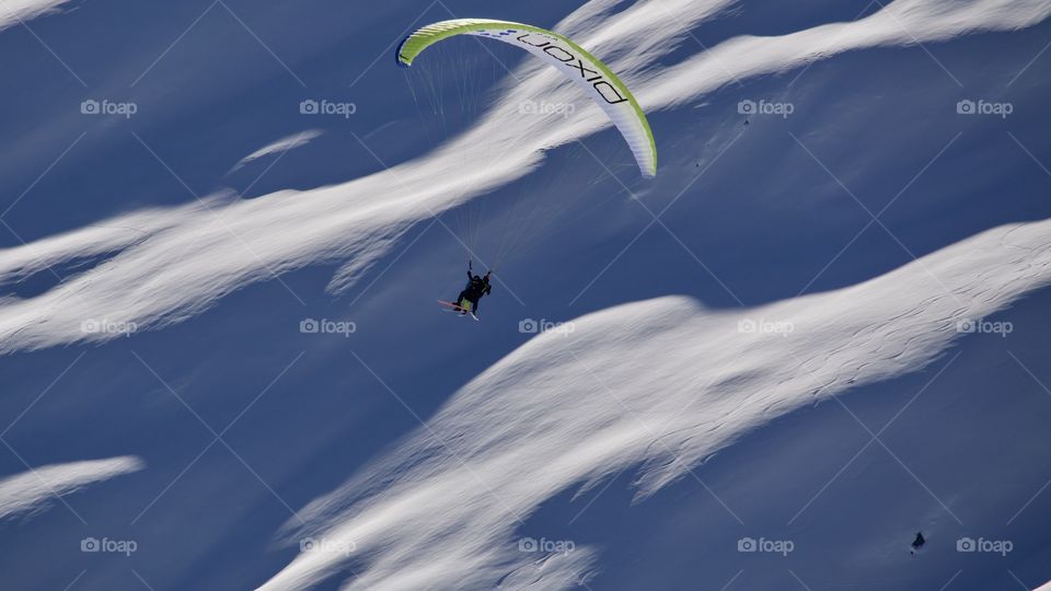 Paragliding In Winter