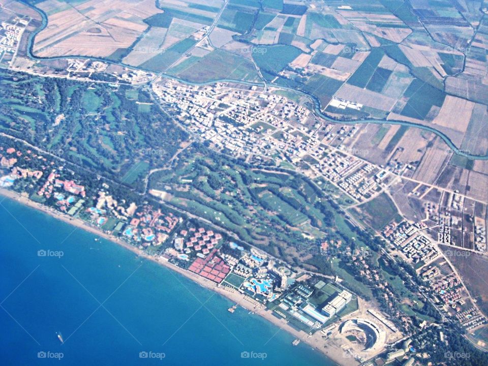 Bird's-eye view of the Turkish coast