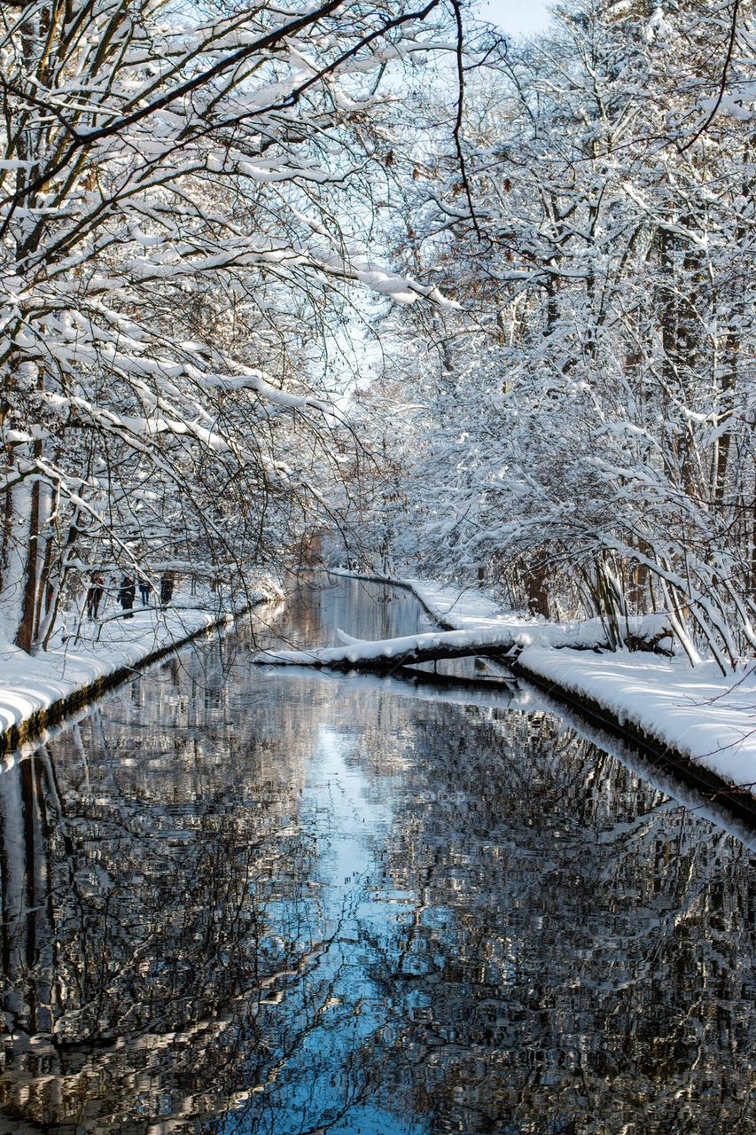 View of river in Munich, Germany