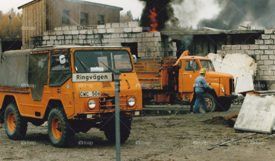 fire jeep ruins rescue by MagnusPm