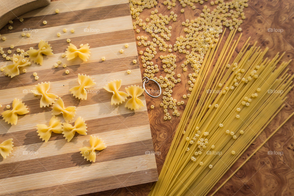 Different types of pasta