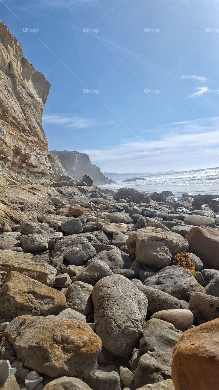 Cliffside beaches