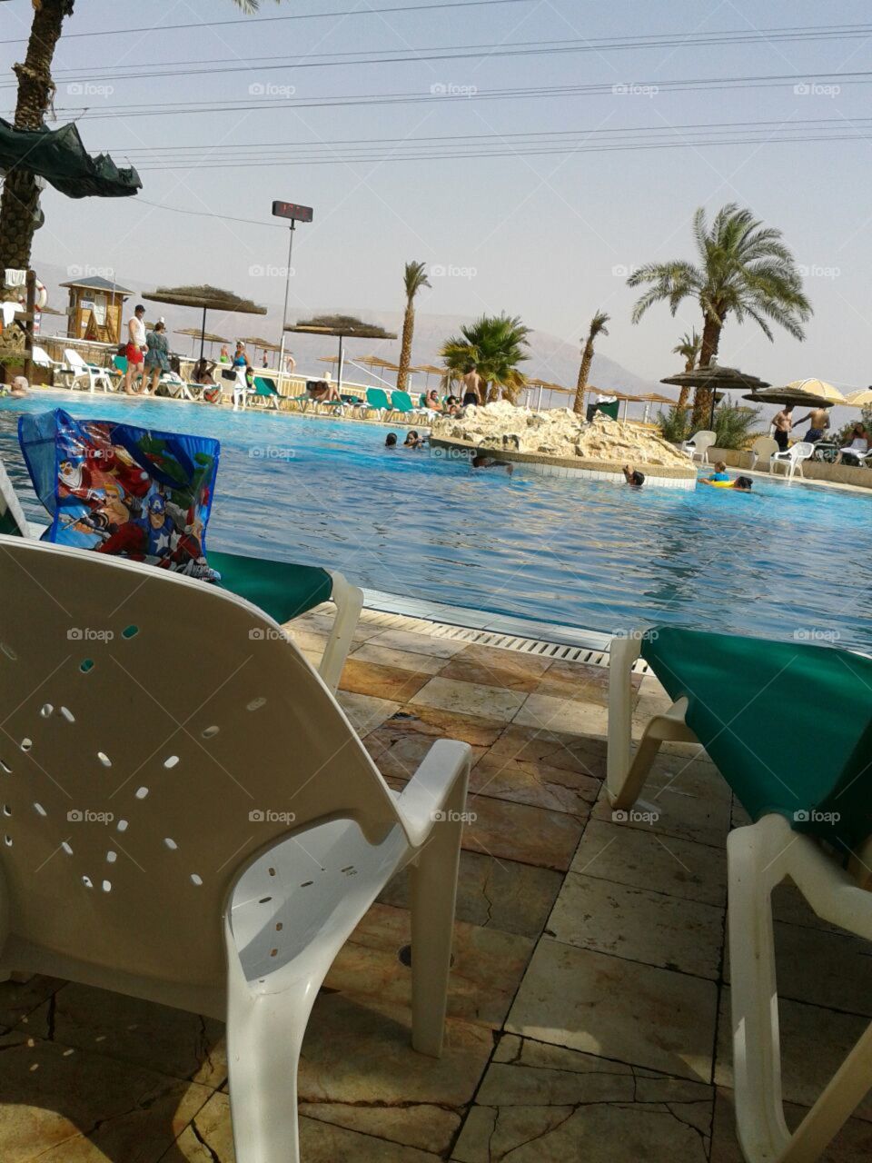 Swimming pool near Dead Sea 