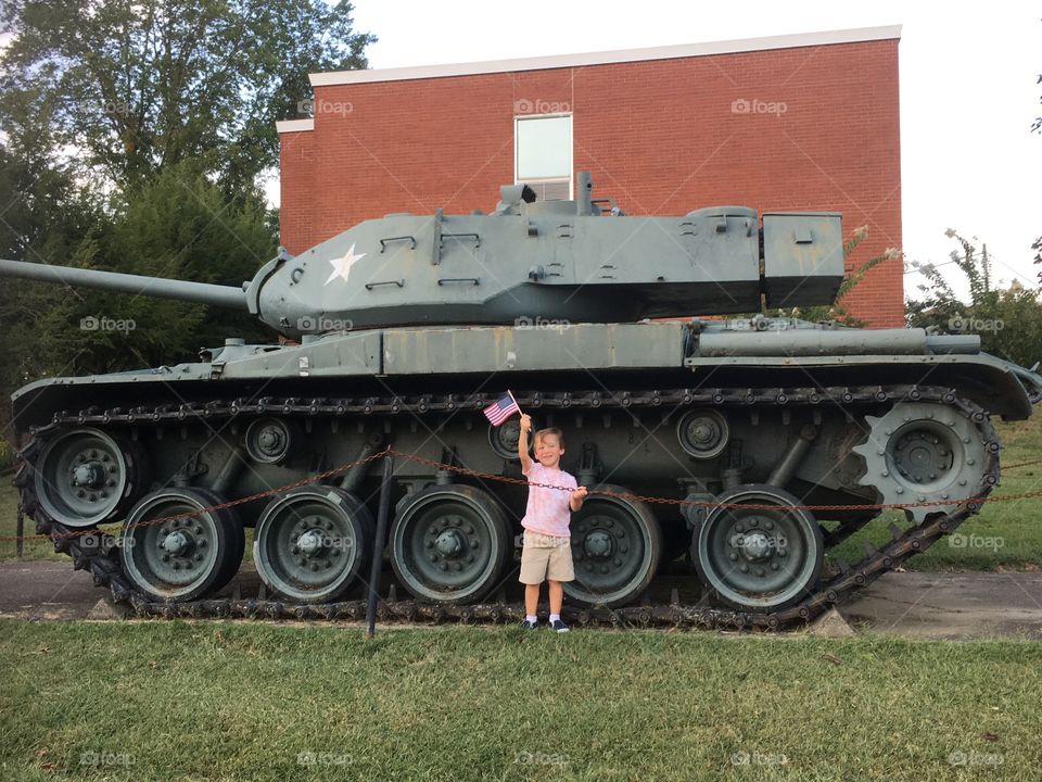 Boy vs Tank