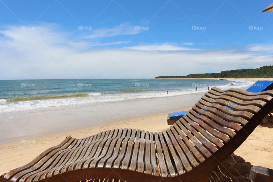 chair view on the beach