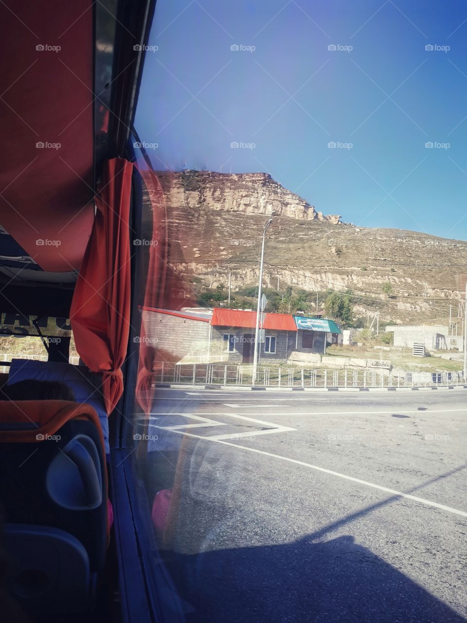 Russia view wild outside outdoor day part details capture life bus people way trip travel ongo go drive nature horizont sky skyline clouds moody