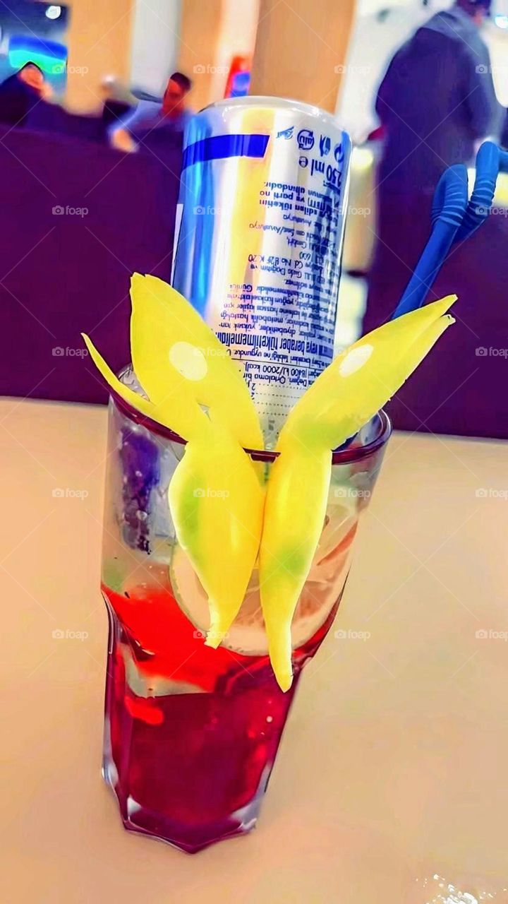 Juice drink cup cafe decor