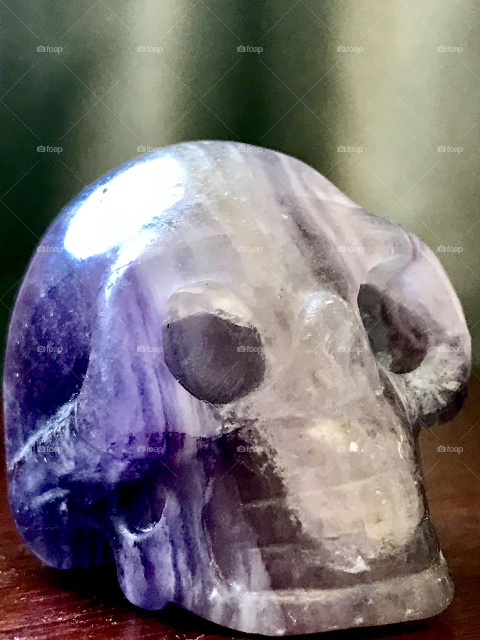 Fluorite skull