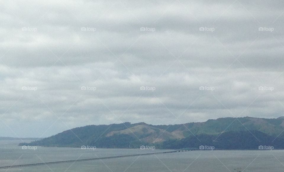 Columbia River as seen from Astoria Oregon