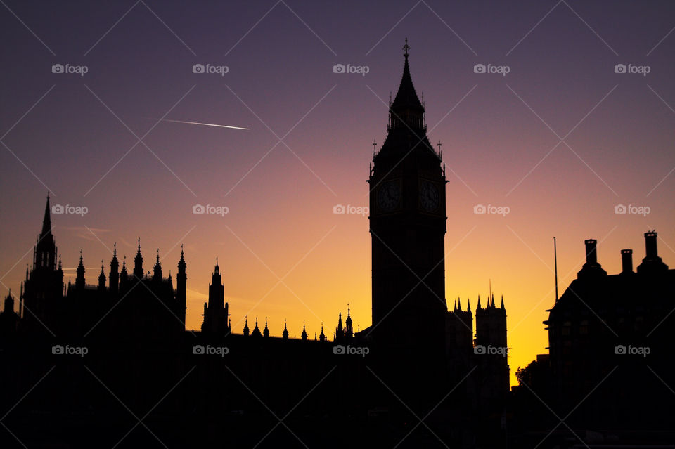 sky sunset london england by dylan11