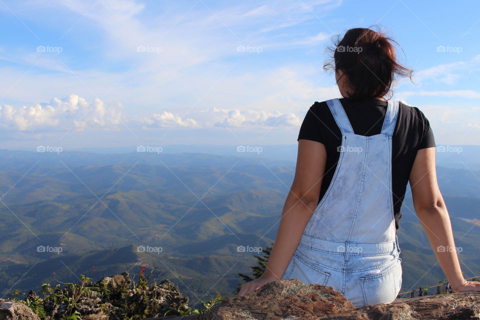 great view on the top of the mountain