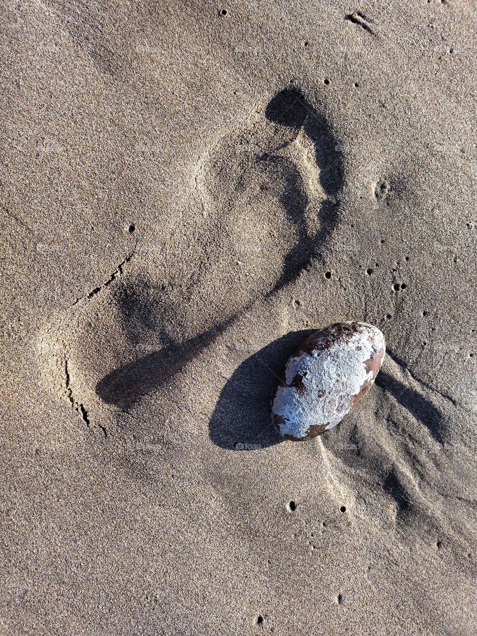 footprint in the sand