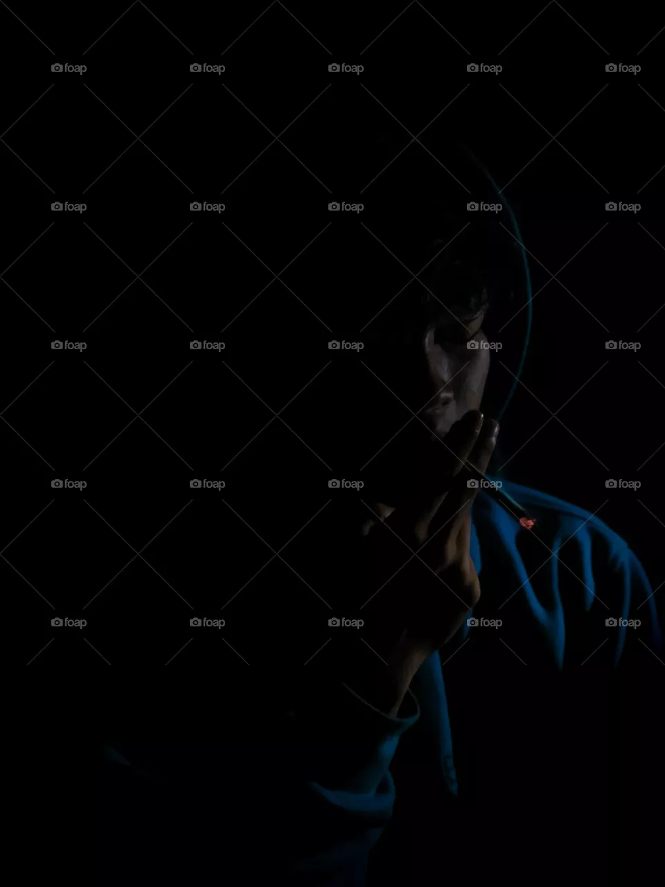Low key, this photo maximizes the dark with less light