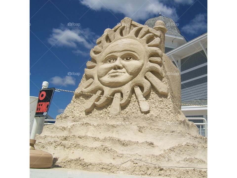 Hampton sand sculpture