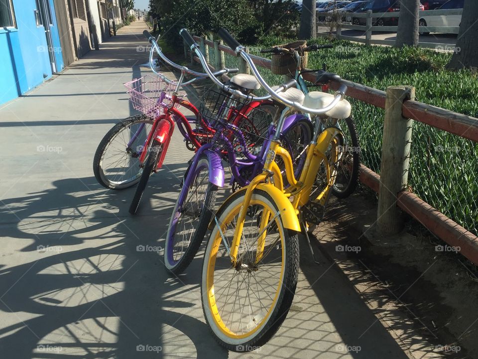 Bikes on the boardwalk 