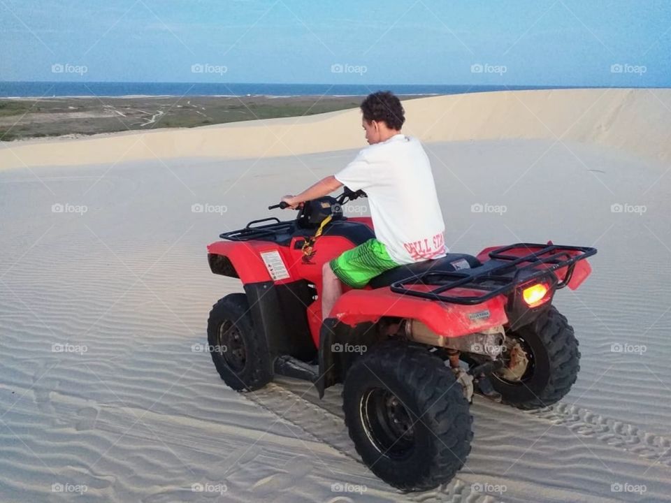 Kid on Red ATV