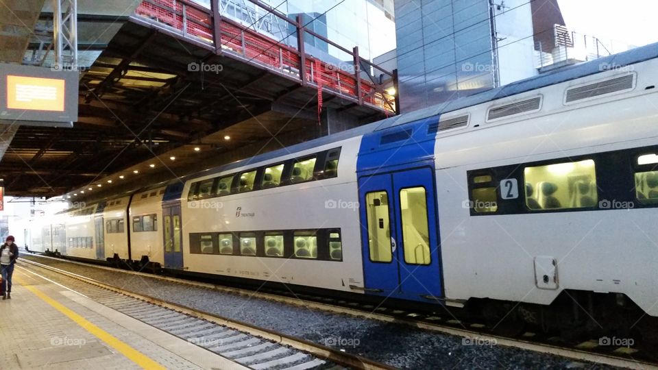 Double Deck Train. Double Deck Train in Italy 