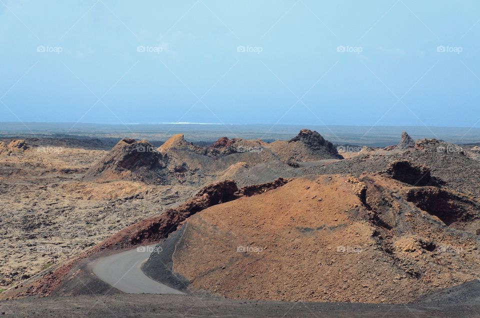 Mars? No it's Timanfaya National Park on Lanzarote.