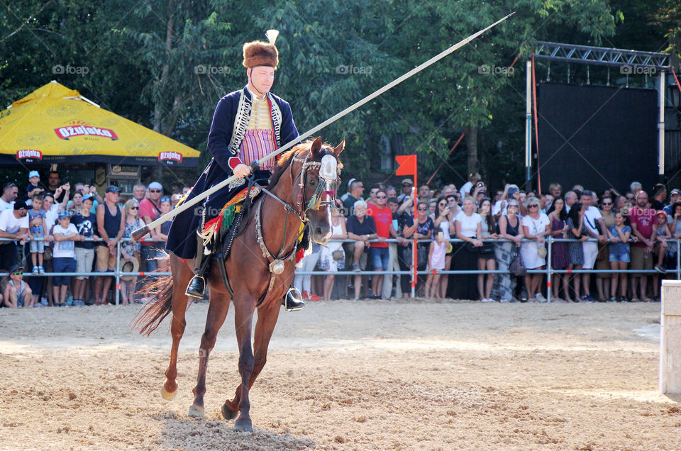 Alka, an equestrian competition held in the Croatian town of Sinj since 1715. In 2010. the Alka was inscribed in the UNESCO Intangible Cultural Heritage Lists.