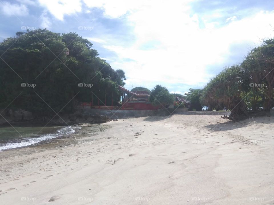 beach china cave east java indonesia