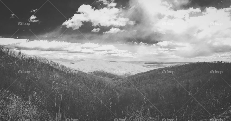 Landscape, Monochrome, No Person, Mountain, Sky