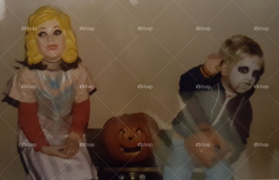 Halloween 1989 Betsy and i