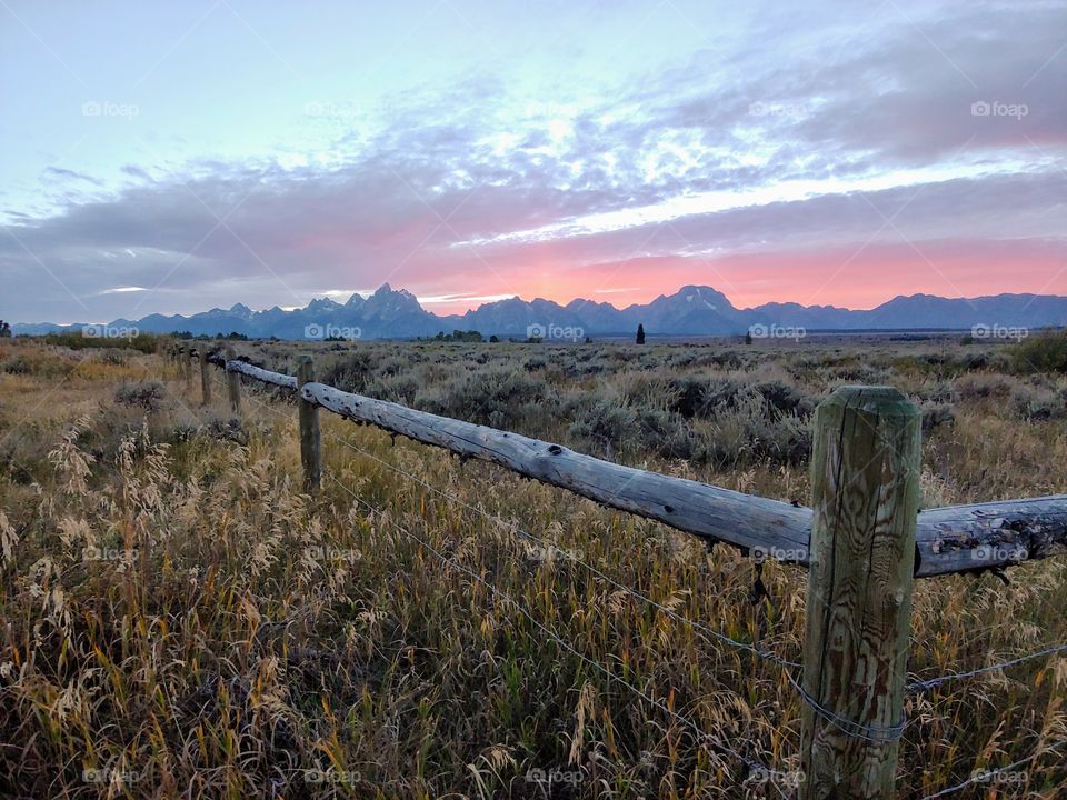 Wyoming sunset.