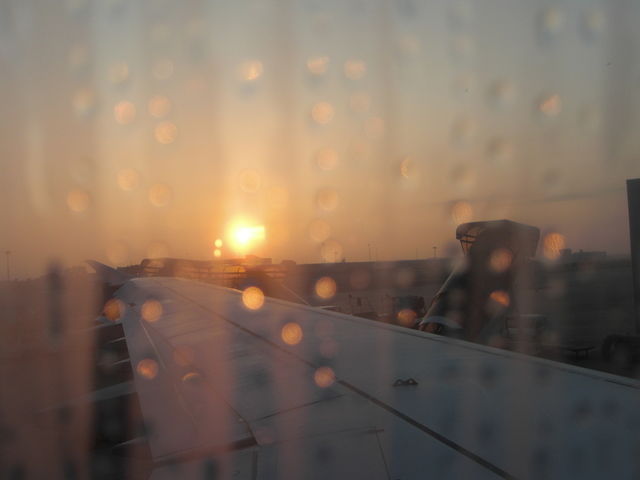 alba dall'aereo