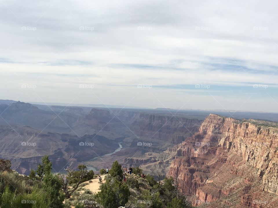 High angle view of grand canyon