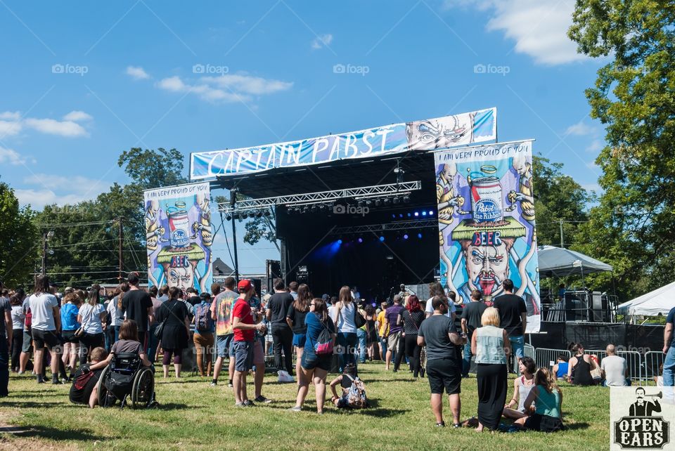 Project Pabst stage in East Atlanta Village