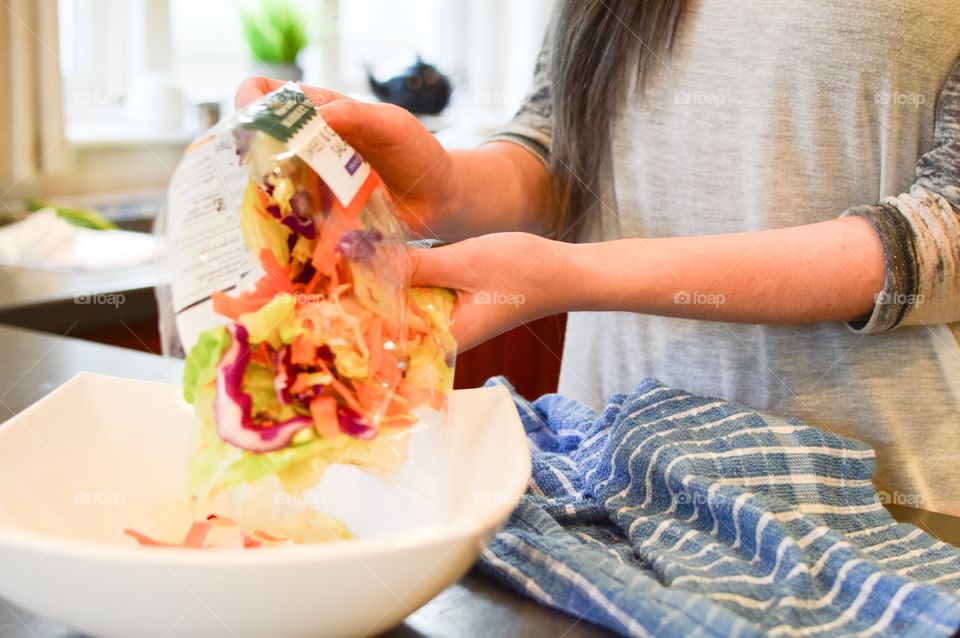 Preparing dinner 