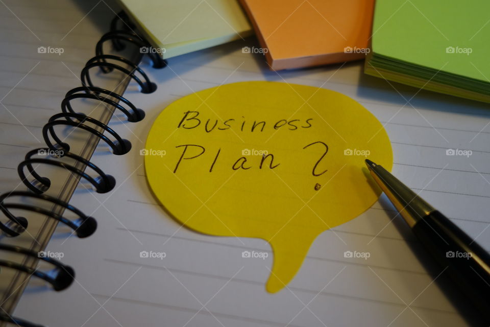 Creating a business plan.
