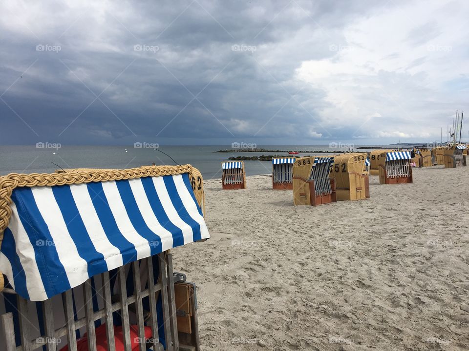 Beach baskets at Baltic