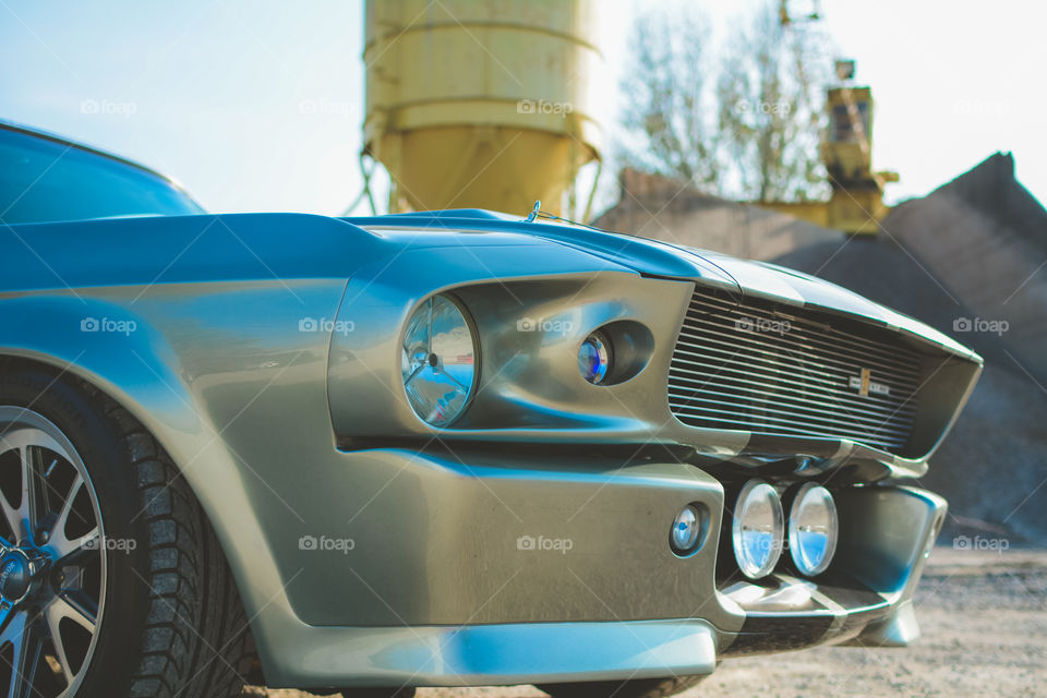 Ford shelby gt500 Eleanor classic car from 1967. Sport icone.