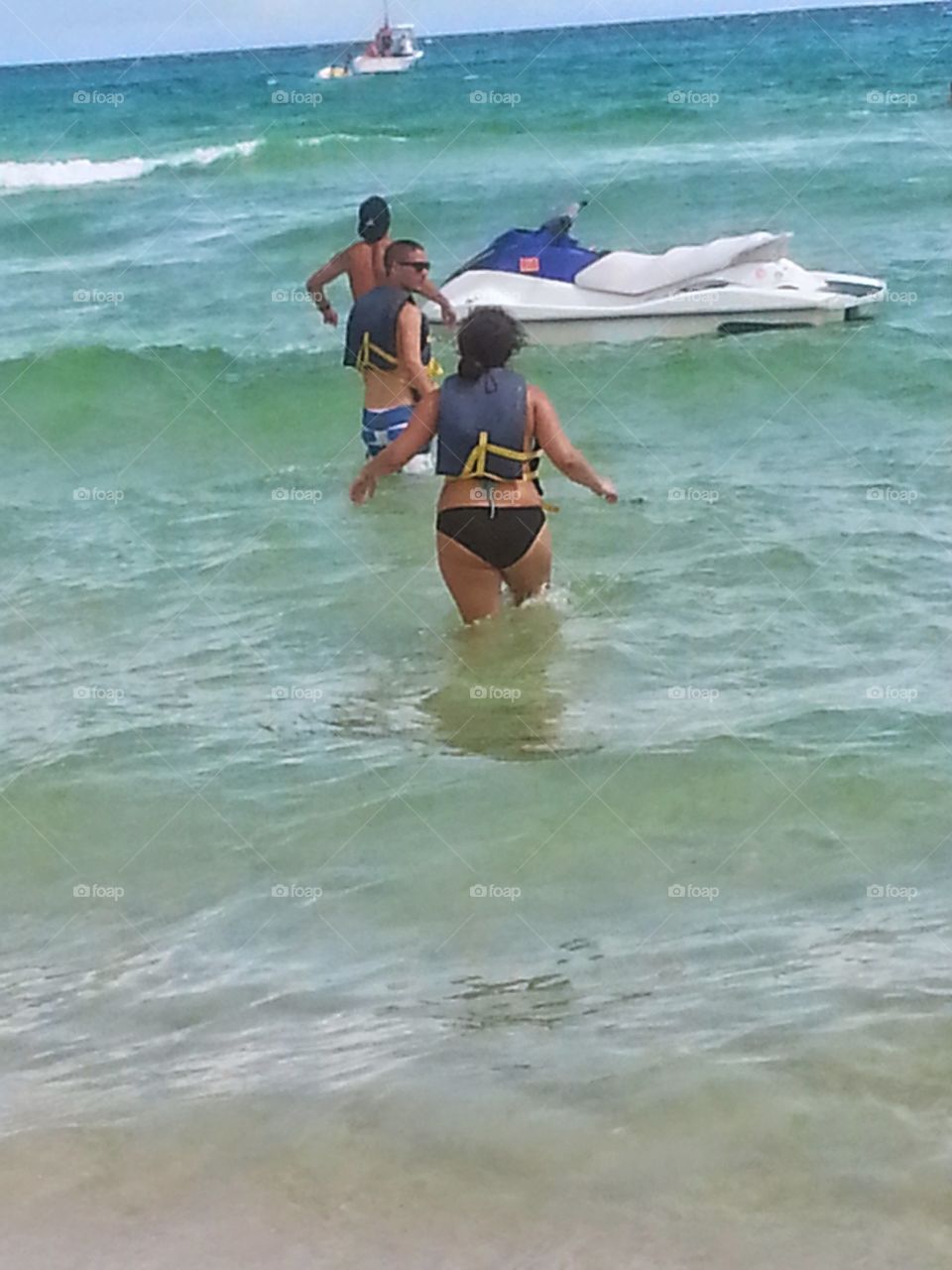 My kids. My kids in the beach, Destin, Florida