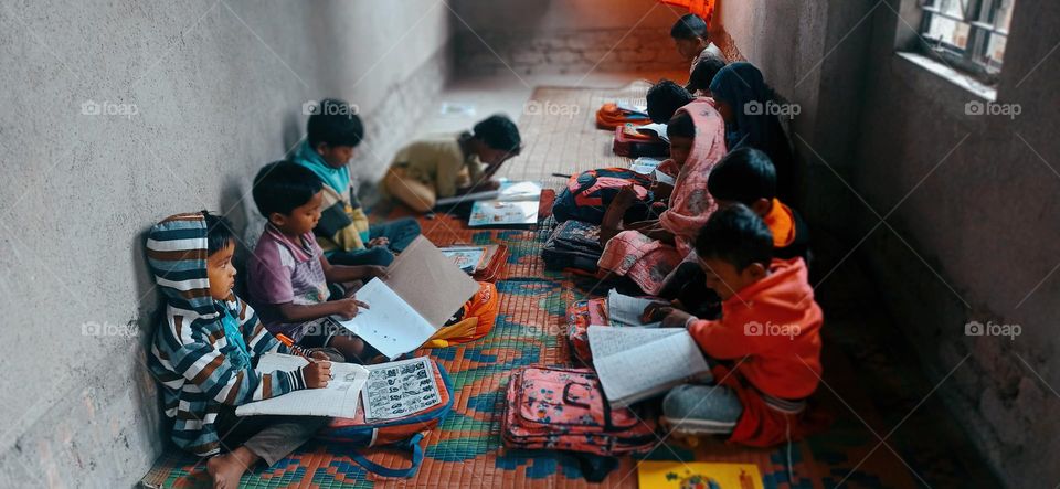 Tuition time of the children