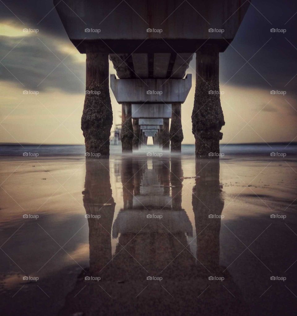 Reflection under pier